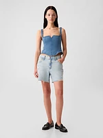 4" Low Rise Stride Denim Shorts