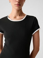 GapFit Studio Rib Cropped T-Shirt