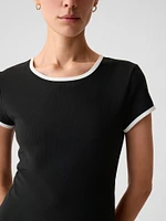 GapFit Studio Rib Cropped T-Shirt