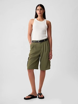 365 Mid Rise Cargo Bermuda Shorts