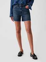 4" High Rise Girlfriend Denim Shorts