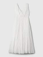 Pleated Tiered Maxi Dress