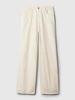 Mid Rise Cargo Baggy Jeans