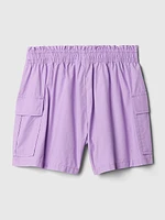 Kids Mid Rise Cargo Shorts