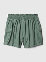 Kids Mid Rise Cargo Shorts