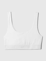 Organic Stretch Cotton Gap Logo Bralette