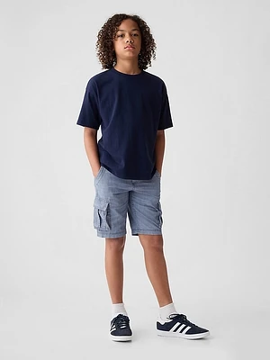 Kids Denim Cargo Shorts