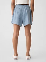 Kids Crinkle Gauze Pull-On Shorts