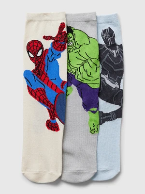 Marvel Superhero Crew Socks (3-Pack