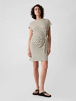 Tie-Knot Mini T-Shirt Dress