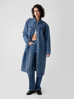 Longline Icon Denim Jacket