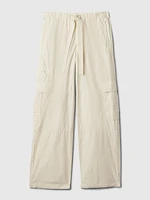 Mid Rise Cargo Parachute Pants