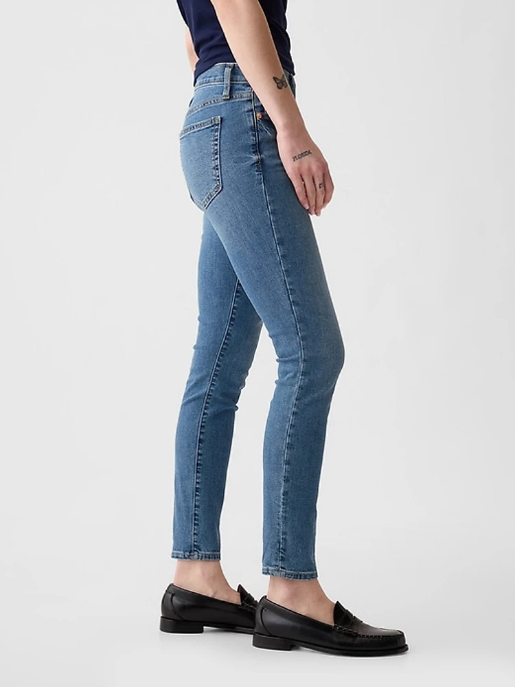 Mid Rise True Skinny Jeans