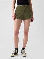 3" Low Rise Y2K Cargo Shorts