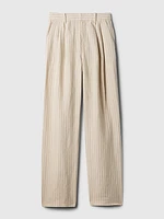 365 High Rise Linen-Cotton Trousers