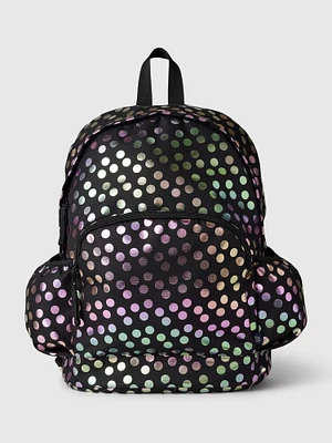 Kids Recycled Metallic Dot Backpack