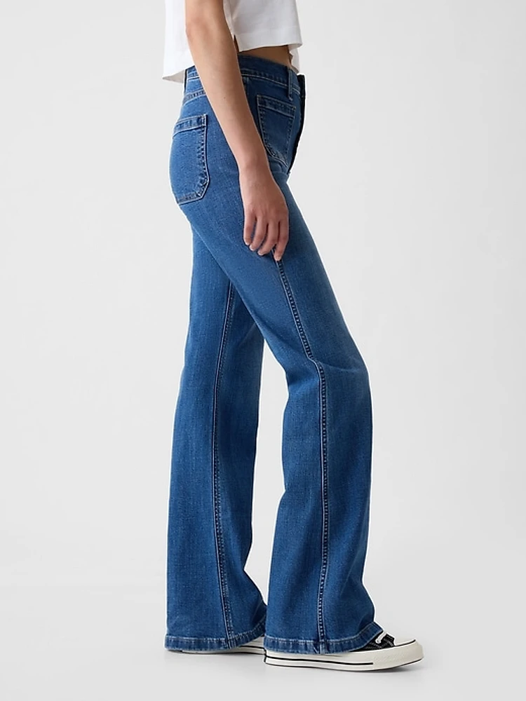 High Rise '70s Flare Jeans