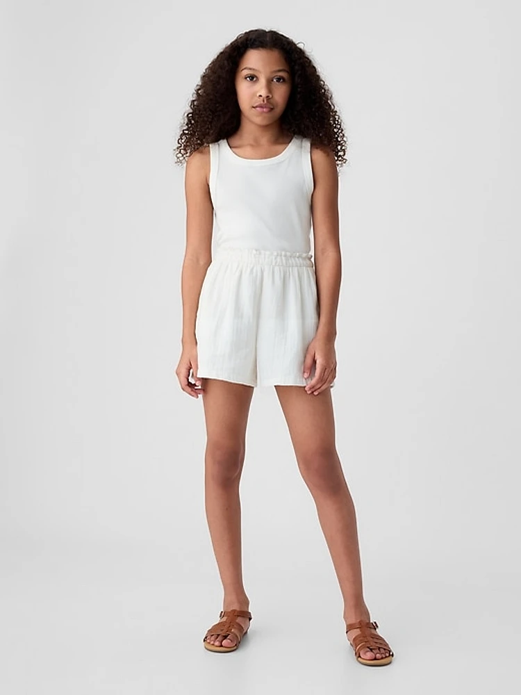 Kids Crinkle Gauze Shorts