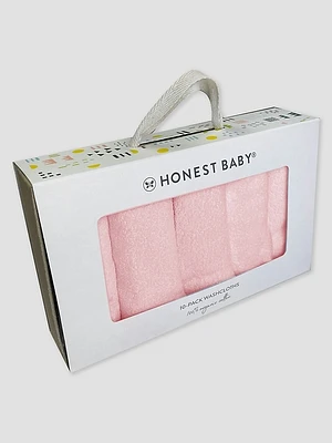 Honest Baby Clothing Ten Pack Organic Cotton Terry Washcloths