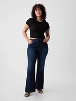 High Rise '70s Flare Cargo Jeans