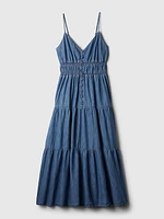 Organic Cotton Denim Maxi Dress