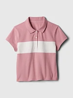 Kids Pique Cropped Polo Shirt