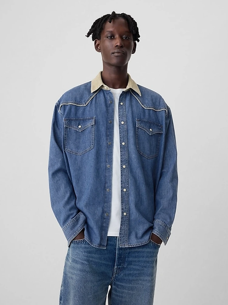 Denim Western Shirt