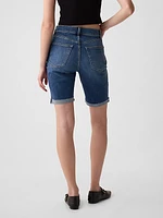 9" High Rise Bermuda Shorts