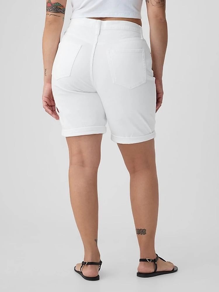 9" High Rise Bermuda Shorts