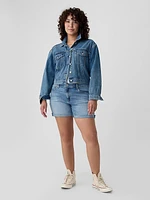 5" Mid Rise Denim Girlfriend Shorts