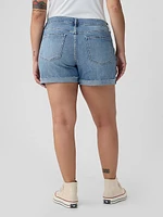 5" Mid Rise Girlfriend Shorts