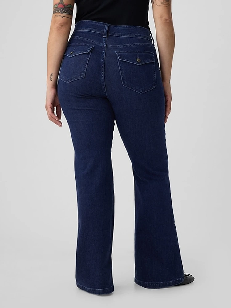 High Rise '70s Flare Jeans