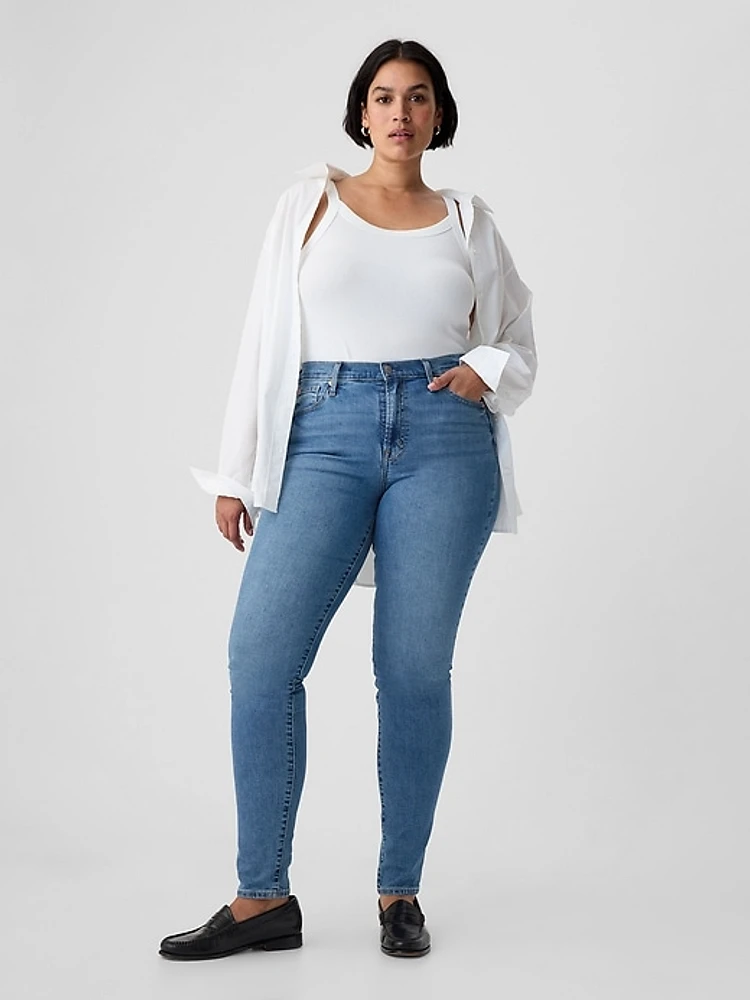 Mid Rise True Skinny Jeans