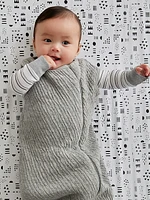 Honest Baby Clothing Organic Cotton Matelasse Wearable Blanket