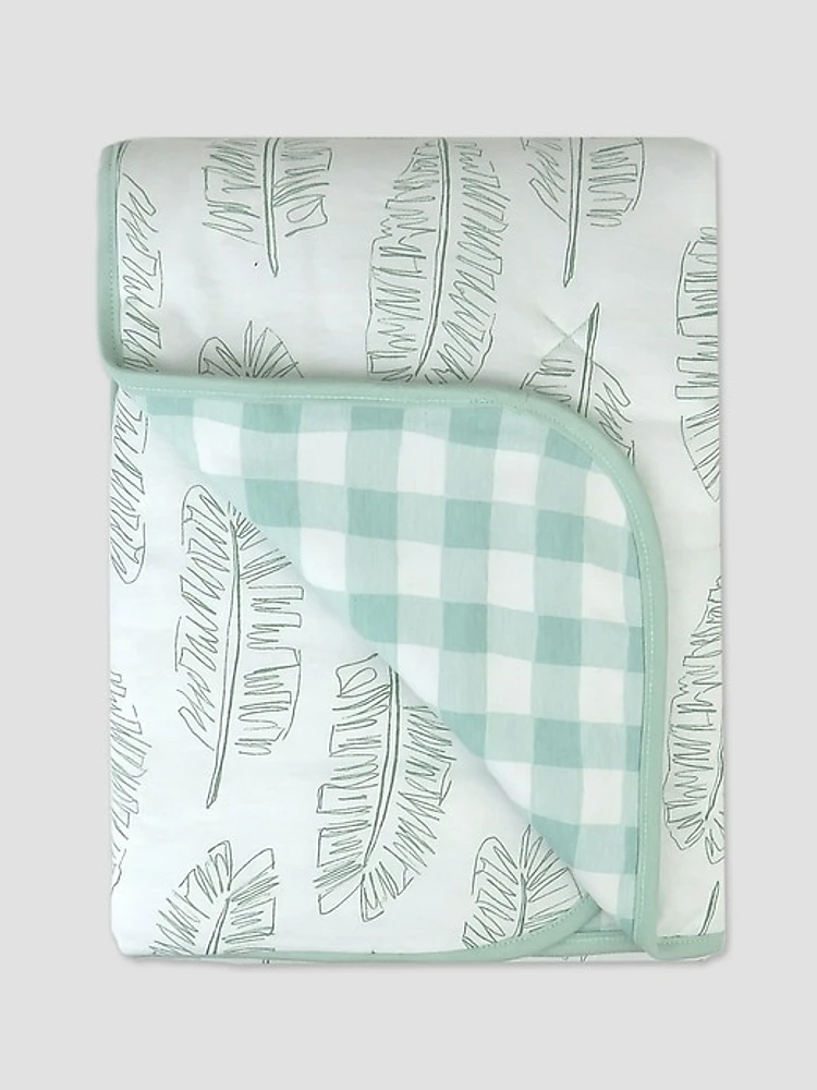 Honest Baby Clothing Organic Cotton Reversible Blanket