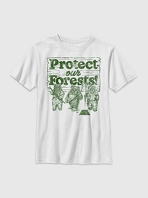 Kids Star Wars Protect Our Forest Graphic Tee