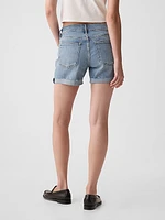 5" Mid Rise Girlfriend Shorts