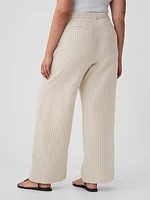 365 High Rise Linen-Cotton Trousers