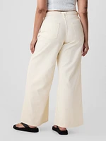 Mid Rise Cargo Baggy Jeans