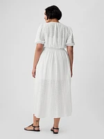 Eyelet Maxi Dress