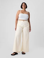 Mid Rise Cargo Baggy Jeans