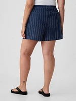 365 High Rise Linen-Blend Shorts