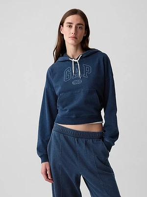 Gap Arch Logo Cropped Hoodie