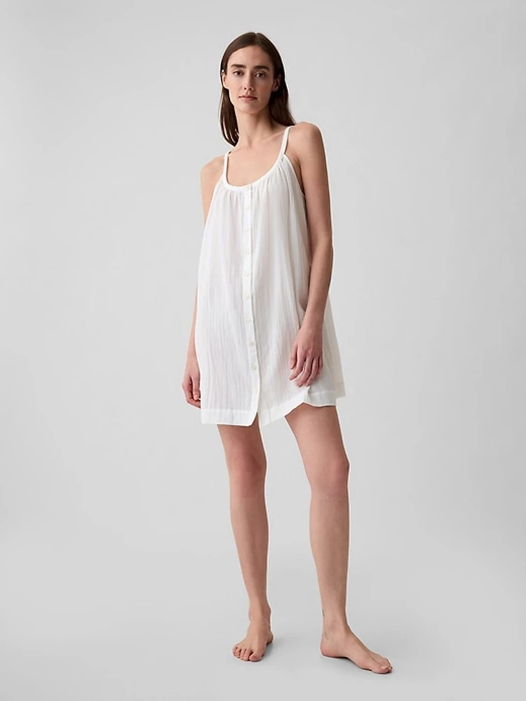 Crinkle Gauze PJ Dress