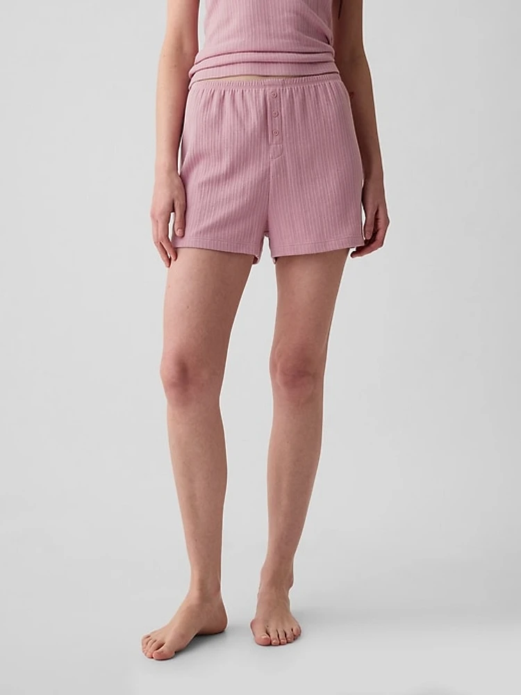 Pointelle PJ Shorts