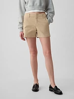 4" Downtown Khaki Shorts