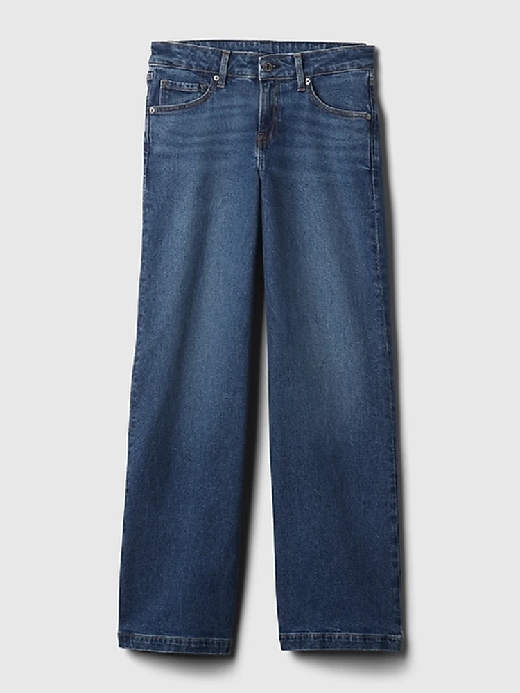 Low Rise Stride Wide-Leg Jeans