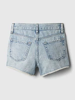 Kids Low Rise Denim Shorts