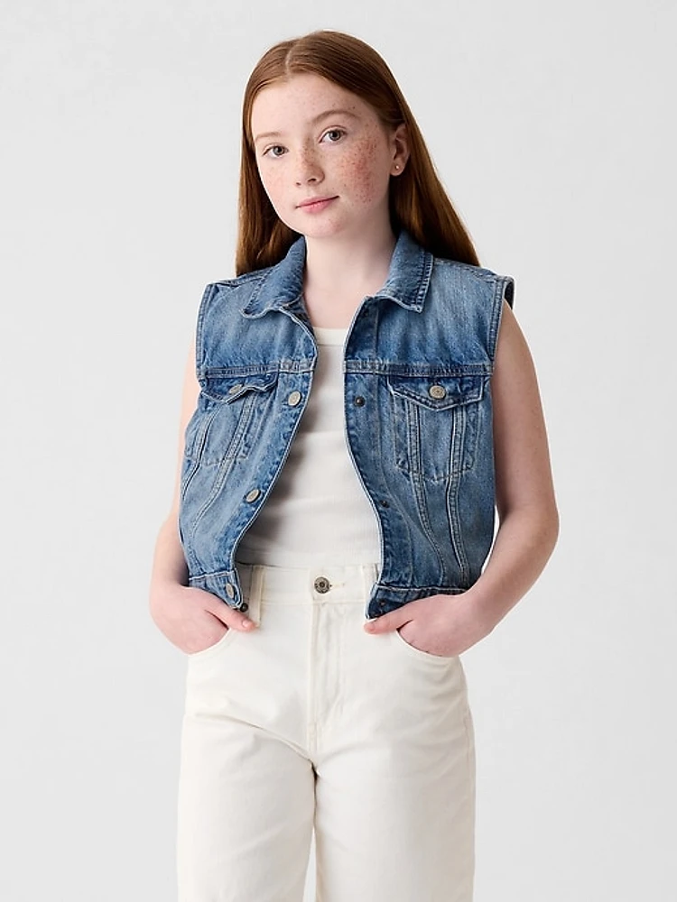 Kids Denim Vest