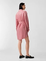 Organic Cotton Stripe Mini Shirtdress